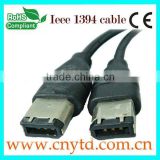 high speed mini Ieee 1394 dv cable 6Pin-6Pin