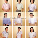 HOT customised 60%cotton ladies office shirt uniform