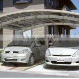 M-joint Polycarbonate cover carport with the CE certificate