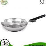 Stainless Steel Sandwich Bottom Triply Fry Pan 22, 24, 26 cm