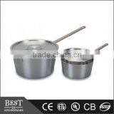 aluminium Sauce pan with lid Aluminum handle juice pot with cover