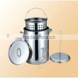 Multifunctional Stainless Steel Turkey Pot For Frying,Cooking Or Steaming Food
