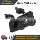 Round Smart Electrical Power Socket 12V for Marine for Car Boat Truck thumbnail-2