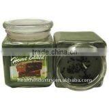 Square Glass Candle Holder thumbnail-1