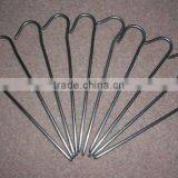 Steel tent peg