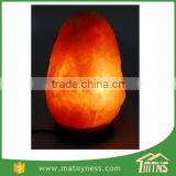 Wood Base Natural Crystal Himalayan Rock Salt Lamp thumbnail-5