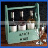 Wooden Beer Holder 3 Packed Bottle Wine Stand With Color Painting thumbnail-1