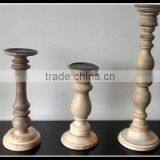 2015 Latest Design High Quality Handmade Decorative Small Wooden Candle Holder thumbnail-1