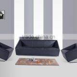 Living Room Meeting Room Hotel Hall Lobby Leather Sofa Set thumbnail-2