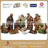 8 Inch Home Decoration Religious Items Jesus Birth Christmas Crib Nativity Set Statues thumbnail-4