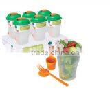 Salad Recipes Plastic Dressing Containers & Forks Compact thumbnail-3