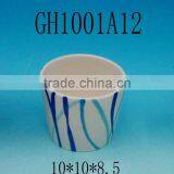 White Ceramic Flower Pot