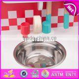 New Design Children Play Kitchen Set Wooden Pretend Play Toys for Kids W10C285 thumbnail-4