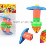 low price tower shape ABS promotion toy spinning tops with EN71