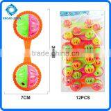 12PCS Baby Rattle Small Plastic Toys Hand Bell thumbnail-1