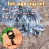 Permanent Makeup Easy Ring Ink Container/Cup Ring Set thumbnail-1