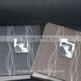 2016 Fashion Christmas China Supplier Black Leather Albums Photo, PU Leather Photo Albums thumbnail-2