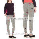 High Quality Ladies Star Print Designs Sport Cashmere Trousers thumbnail-6