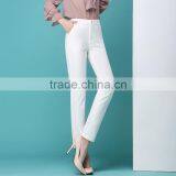 Nine Pants Female Small Straight Pipe Spring 2017 OL High Waist Pants Occupation Skinny Jeans Casual Trousers Custom Made thumbnail-6