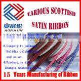 Polyester Decorative Plaid Scottish Tartan Ribbon thumbnail-2