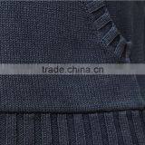 Denim-like Cotton Sweater Hoodie Cable Knit Mens Sweater thumbnail-4