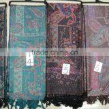 Fashion Top Sold Russian Woman Classic Jacquard Paisley Pashmina Shawl 100%viscose thumbnail-2