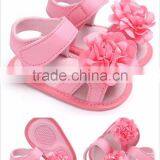 2017 New Arrival Outdoor Summer Pink Infant Foot Wear Breathable Baby Girls Shoes Sandals White Kid Flower Shoes thumbnail-4
