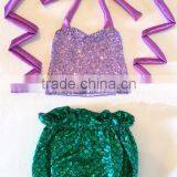 Baby Girl Fins Mermaid Romper Jumpsuit Kid Mermaid Swimming Bathing Suit thumbnail-4