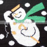 Snowman Pattern Men Pullover Black Ugly Christmas Sweater Design thumbnail-5