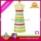 New High Quality Colour Stripe Printing Chef Professional Apron thumbnail-1