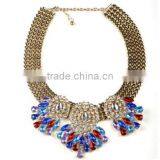 F20001N European Style Charm Necklace Water Drop Pattern Flower Necklace thumbnail-4