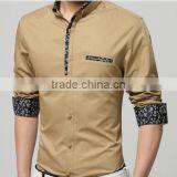 New Men's Fashion Slim Fit Shirts Long Sleeve Bussiness Man Dress Shirt Plus Size thumbnail-1