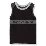 Cheap Wholesale Sports Open Side 95% Cotton 5% Spandex Kids Tank Top thumbnail-2
