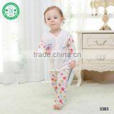 Eco-friendly Jesery Unisex Cute Long-sleeved Bamboo Baby Clothing Set thumbnail-3