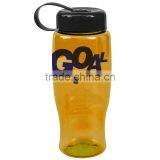 USA Made 27 oz Transparent Sports Bottle With Tethered Lid - BPA/BPS-free, FDA Compliant and Comes With Your Logo thumbnail-4