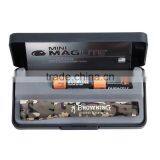 Camo Mini Mag-Lite Flashlight - Features Two AA Alkaline Batteries and Comes in Camouflage With Your Logo thumbnail-3
