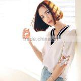 New Fashion Ladies Tops Short Sleeve Modal Women T-shirts thumbnail-3