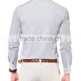 Cotton Vertical Stripes Fabric Men's Dress Shirts thumbnail-2