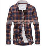 Cotton Microfiber Casual Check Korean Men Style Shirt thumbnail-4