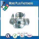 Made in Taiwan M4 Captive Zinc Plated M8 Metric Threaded Tee Nut thumbnail-5