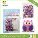 DIY Handmaking Toys Hama Perler Beads 5mm Fuse Beads Owl Set With Iron Paper Clip And Pegboard for Kids 18002 thumbnail-1