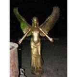 Western Bronze Angels Sculpture, Erotic Woman Brass Statues, Garden Arts Figures thumbnail-2