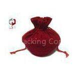 Promotional Velvet Drawstring Bag , Velvet Cosmetic Bag Customized thumbnail-1