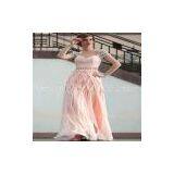 V-Neck Diamante Changeable Silk Prom Dresses thumbnail-3