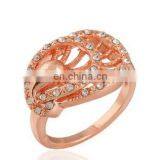 2017 Peacock Rings Rose Gold Platinum Plated Top Genuine Austrian Crystals Fashion Women Wedding Bridal Party Jewelry thumbnail-2