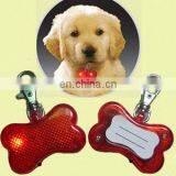 Custom Shape Pet Losting With LED Flashlight Keychain