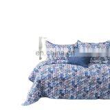Printed Chinese Brake Herb Brushed Microfiber Polyester Fabric Bedsheets Quilted Bedspread Bedding Set
