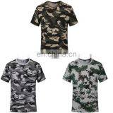 Custom Print Embroidery Logo Camouflage Crew Neck Short Sleeve Mens unisex t Shirts