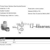 Modern 304 Stainless Steel Handrail Post Round Tube Bracket on Wall Mounted Flange Base Support thumbnail-5