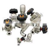 OEM Sanitary Casting CF8M Stainless Steel 2-Way Diaphragm Valve With Butt Welded Tube O.D thumbnail-5